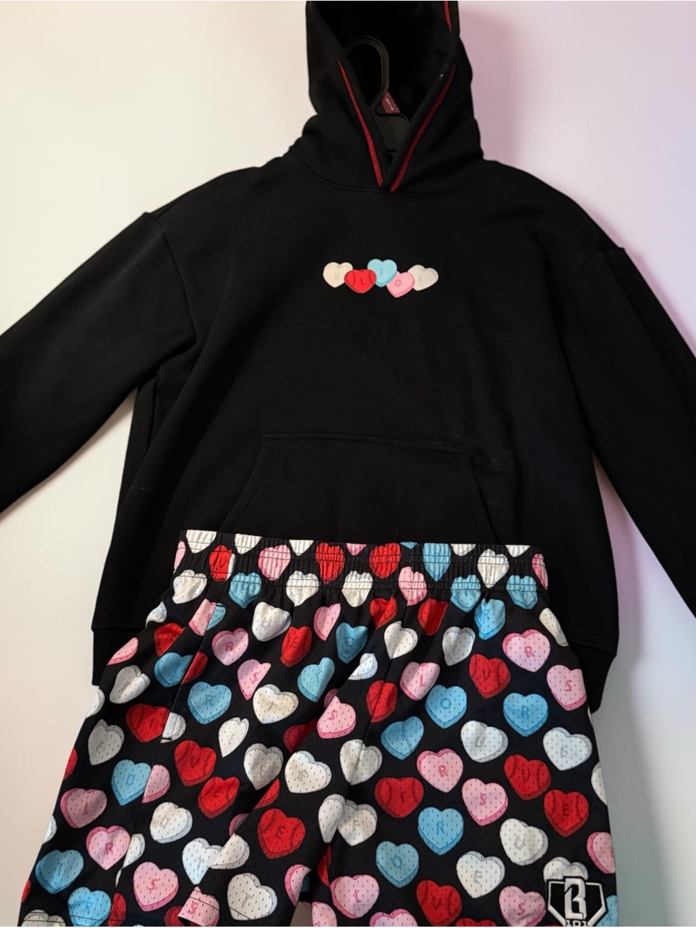 Baseball Lifestyle 101 black with hearts SET